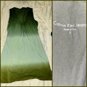 Calvin Klein Green Ombre Dress